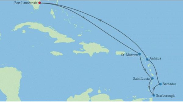 southern caribbean cruises february 2024